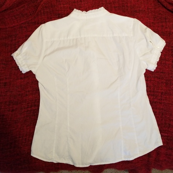 🔥J Crew ruffled white Gingham shirt - Picture 2 of 6